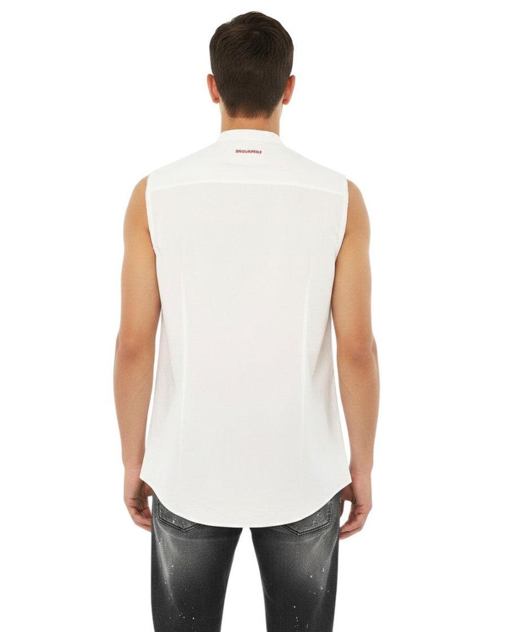 DSquared² Red Regular Sleeveless Shirt for men