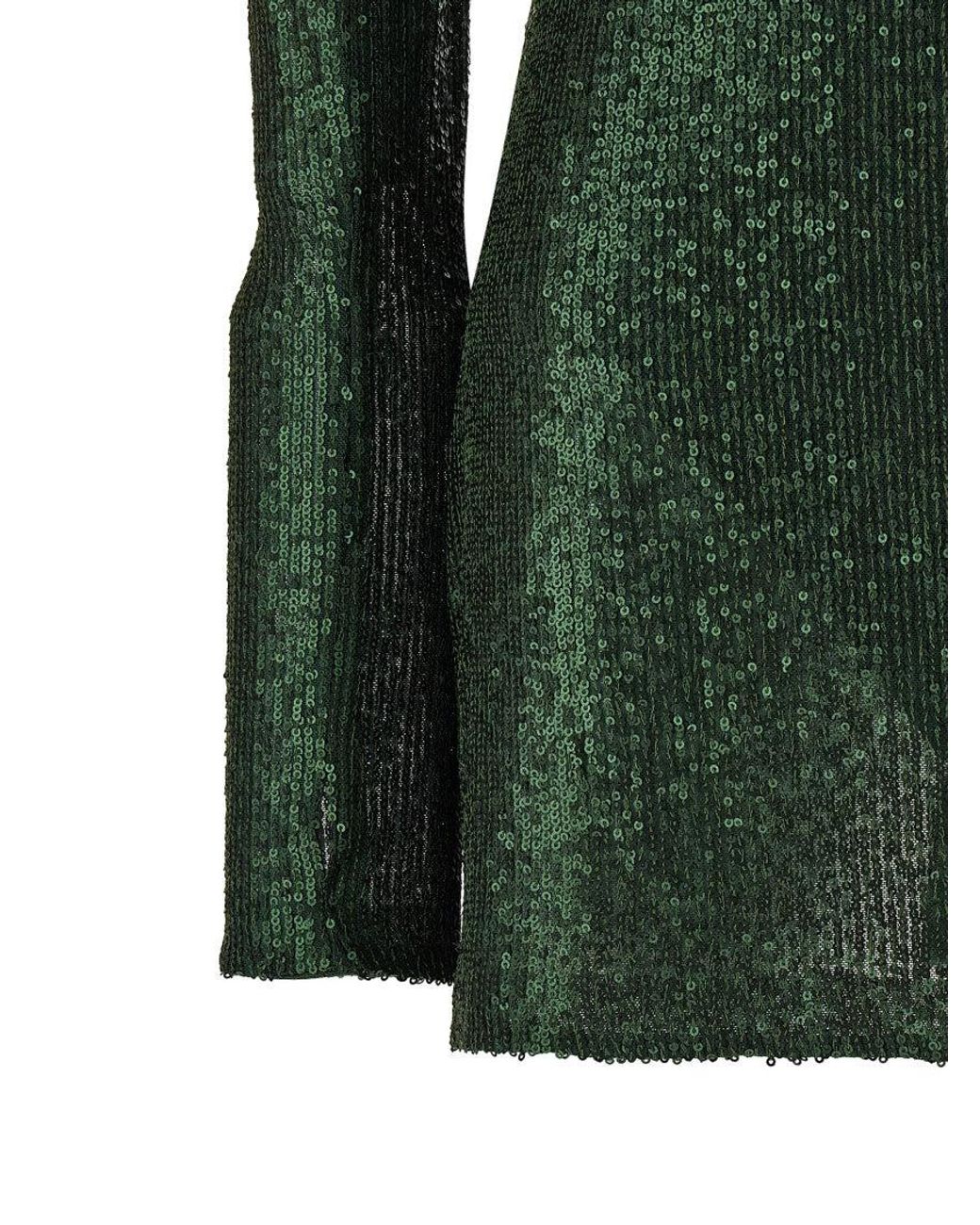 Norma Kamali Green Polyester Short Dress