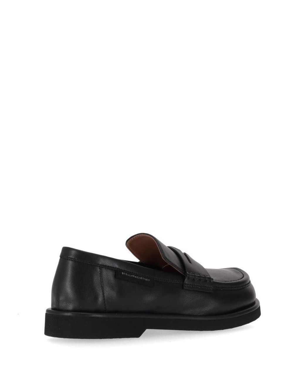 Stella McCartney Black Leather Loafers