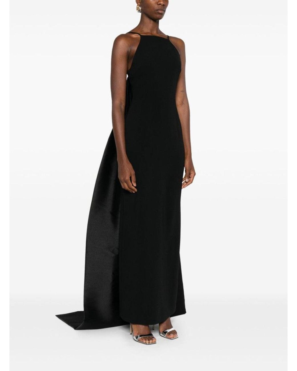 Solace London Black Ulla Maxi Dress