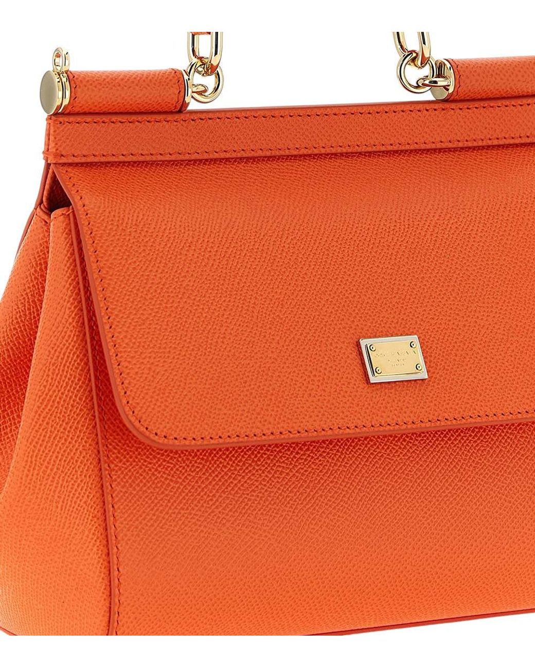 Dolce & Gabbana Red Sicily Medium Satchel