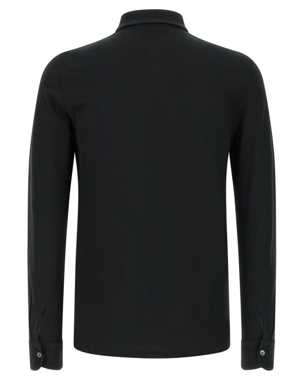 Zanone Black 'Ice Cotton' Polo Shirt for men
