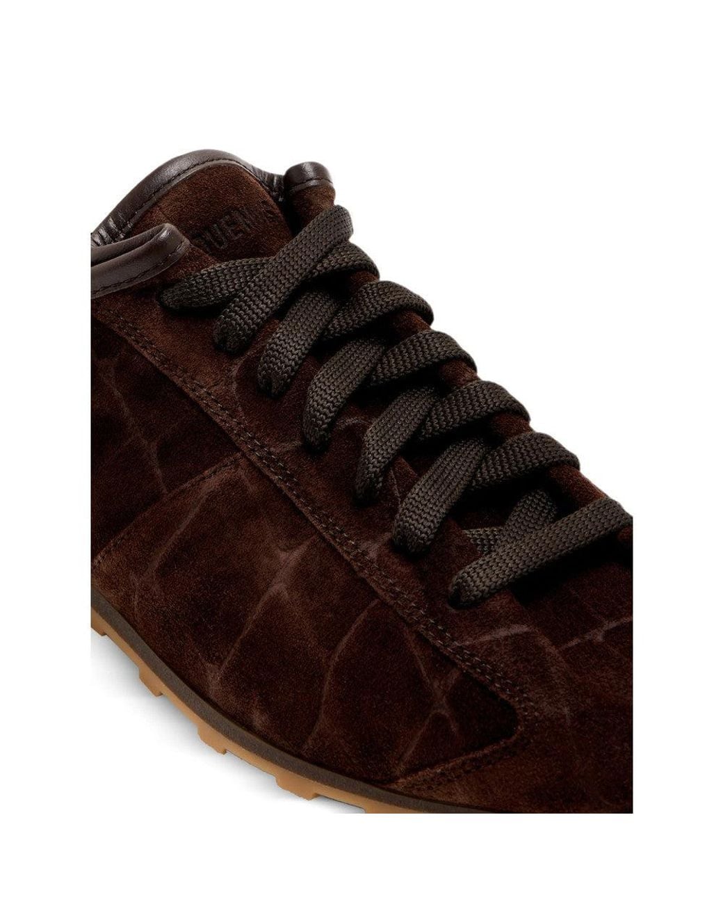 Jacquemus Brown Textured Embossed Sneakers for men