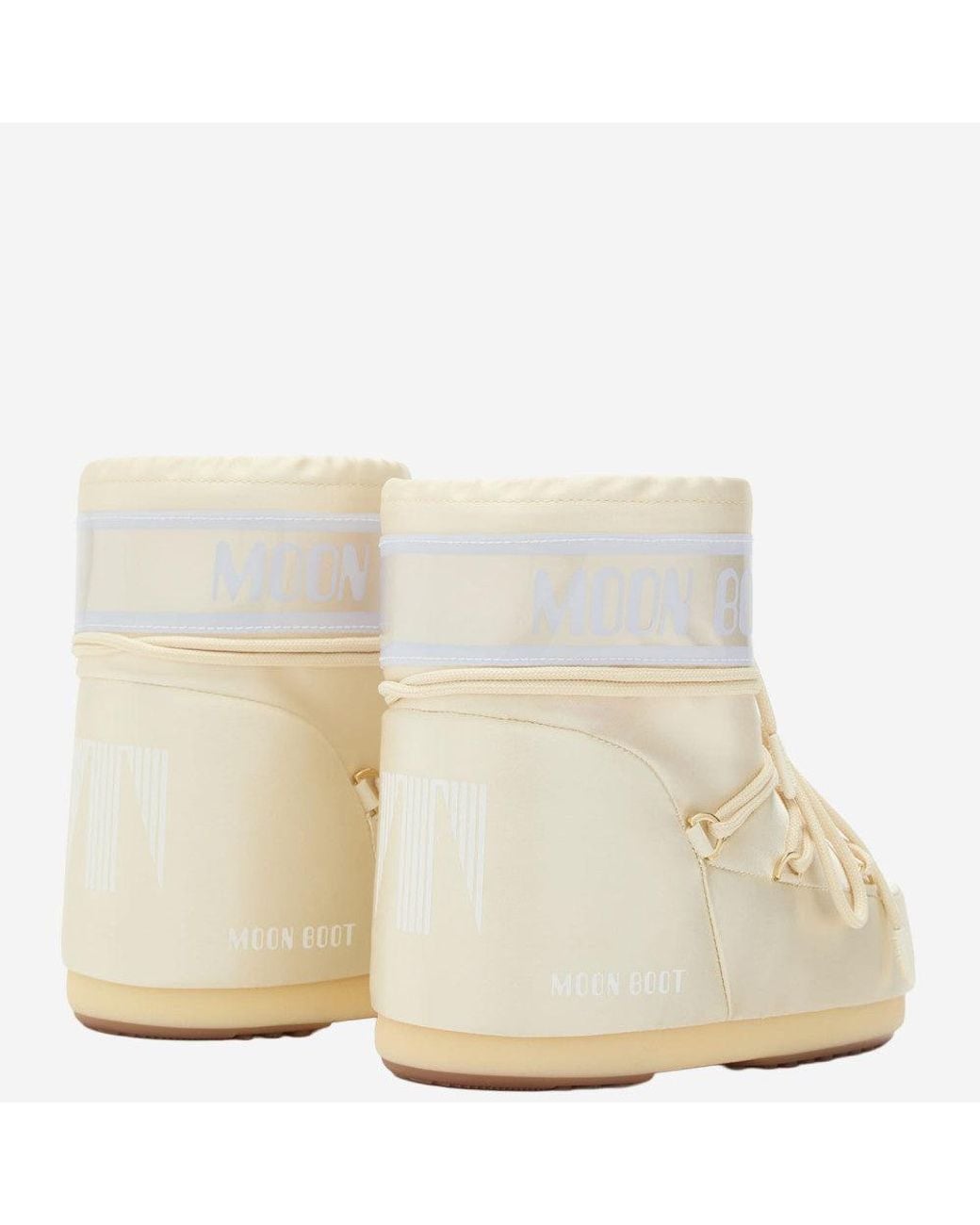 Moon Boot White Off Logo Boots for men