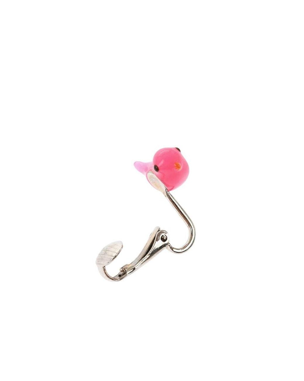 DSquared² Pink Bird Single Earring for men