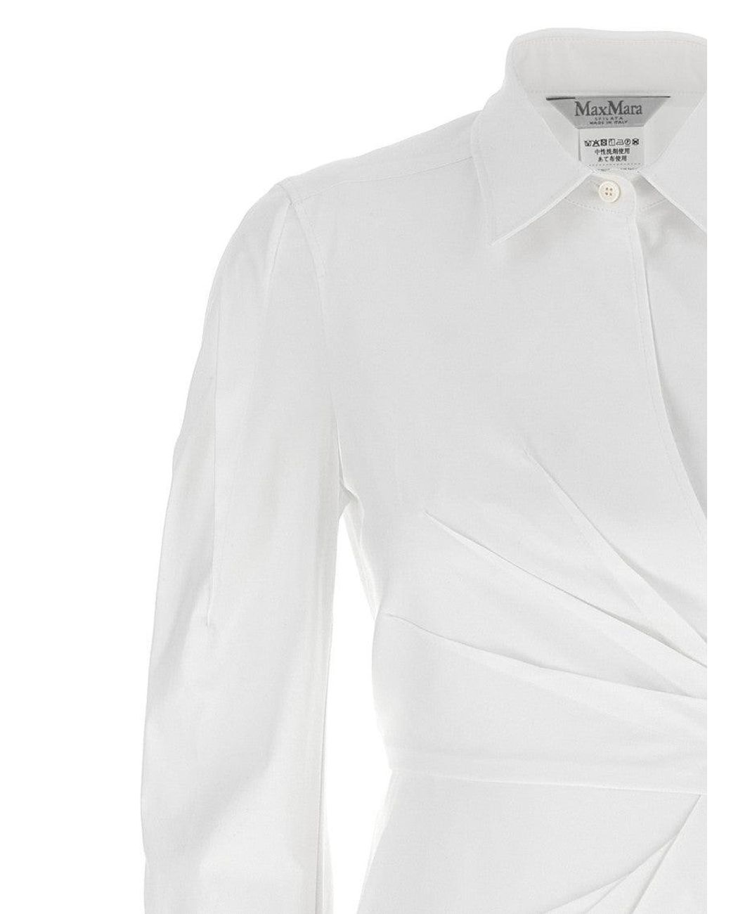 Max Mara White Balzac Long Dress