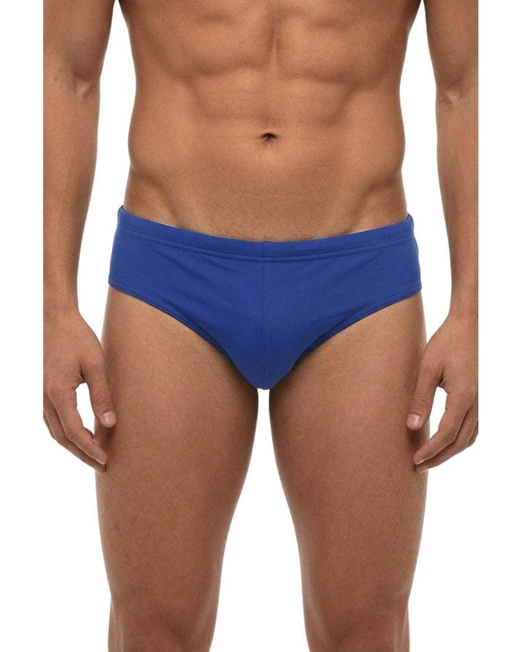 DSquared² Blue Solid Swim Brief for men