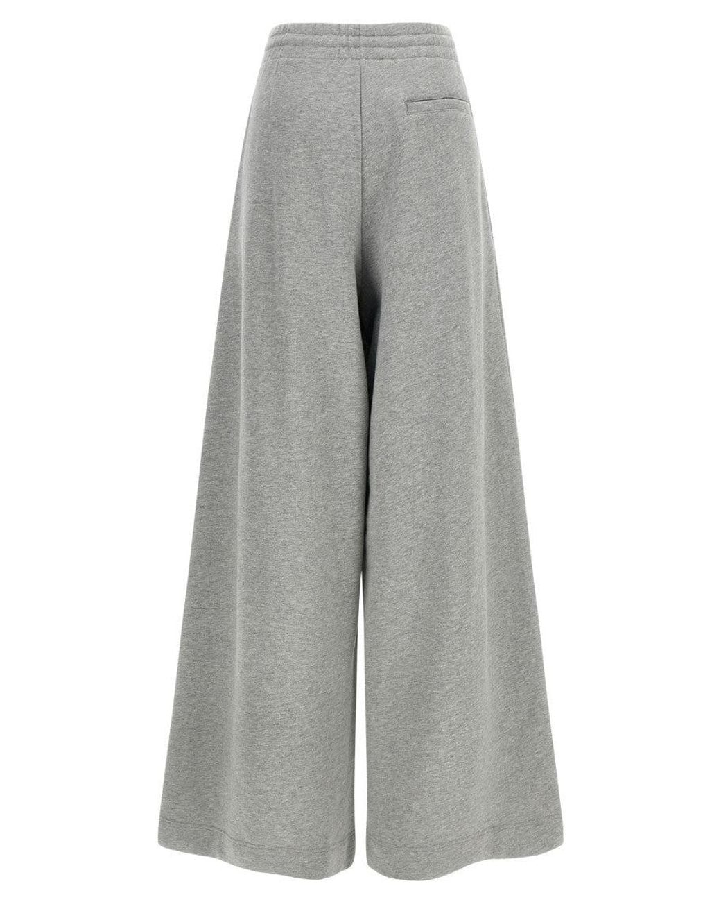 Dries Van Noten Gray Loose Drawstring Pants