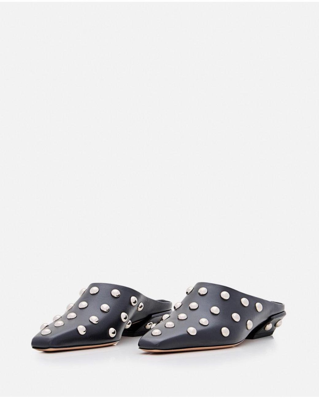 Paris Texas White Slip On Mules