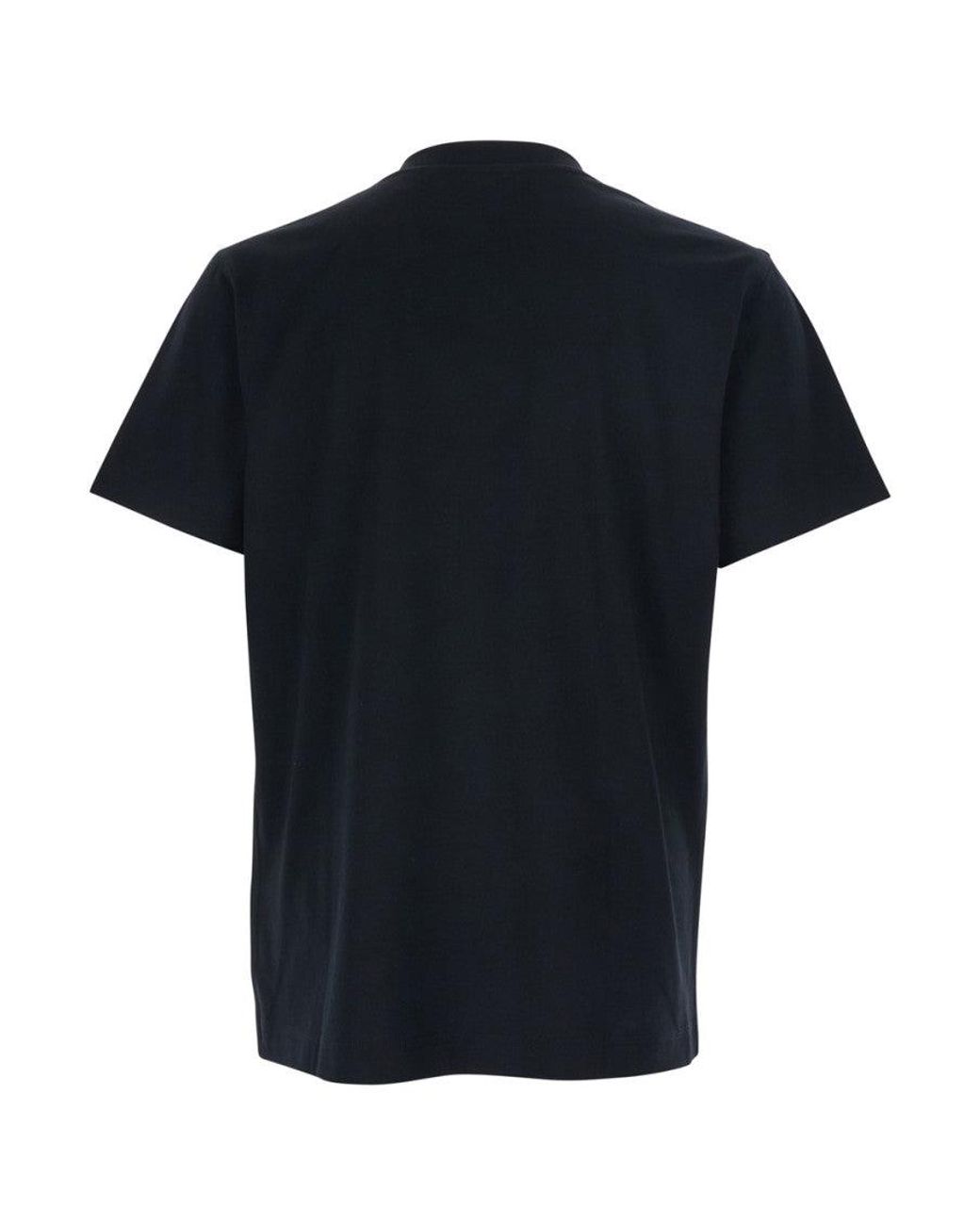 Burberry Black Crew Neck T-Shirt for men
