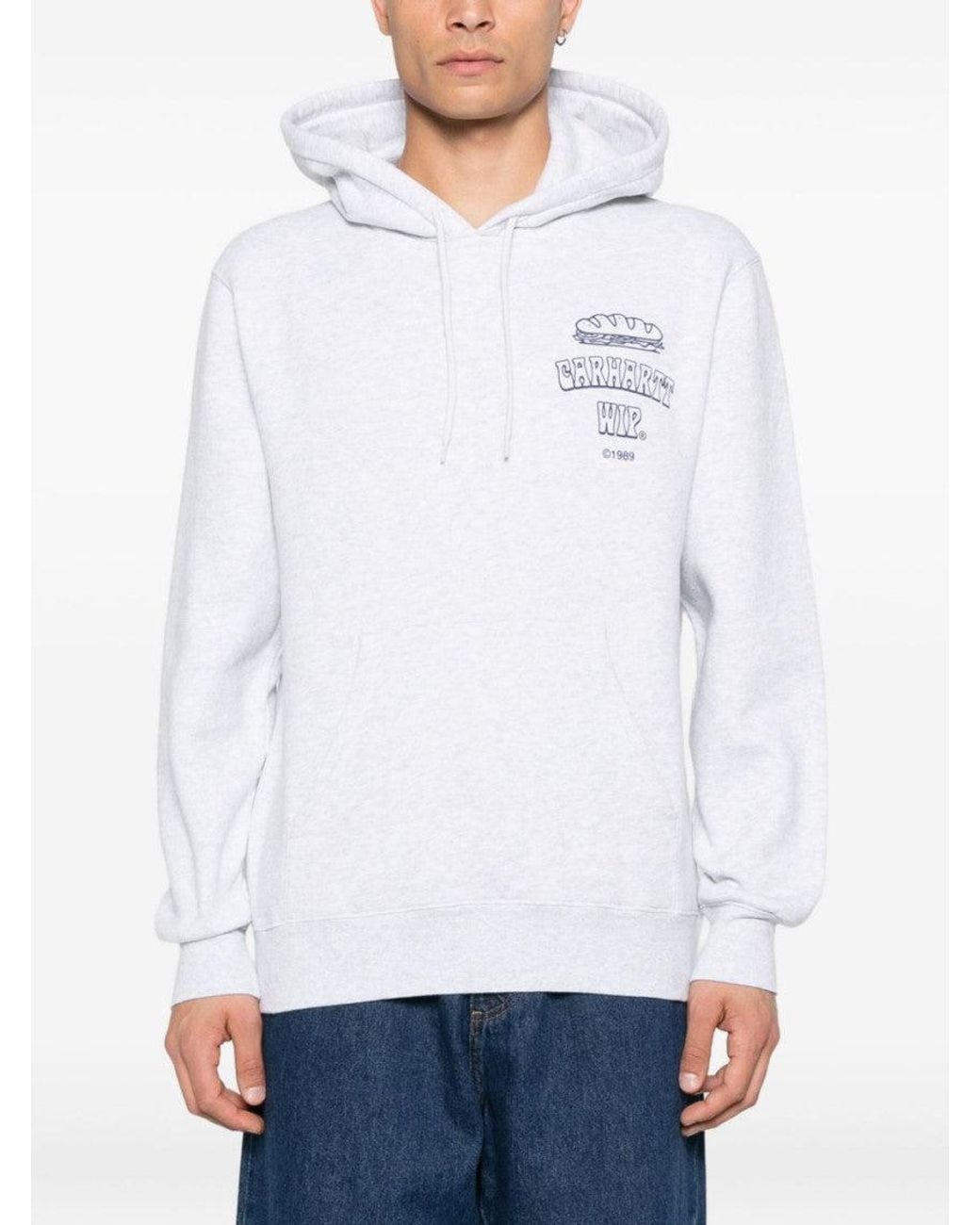 Carhartt White Light Logo Hoodie for men