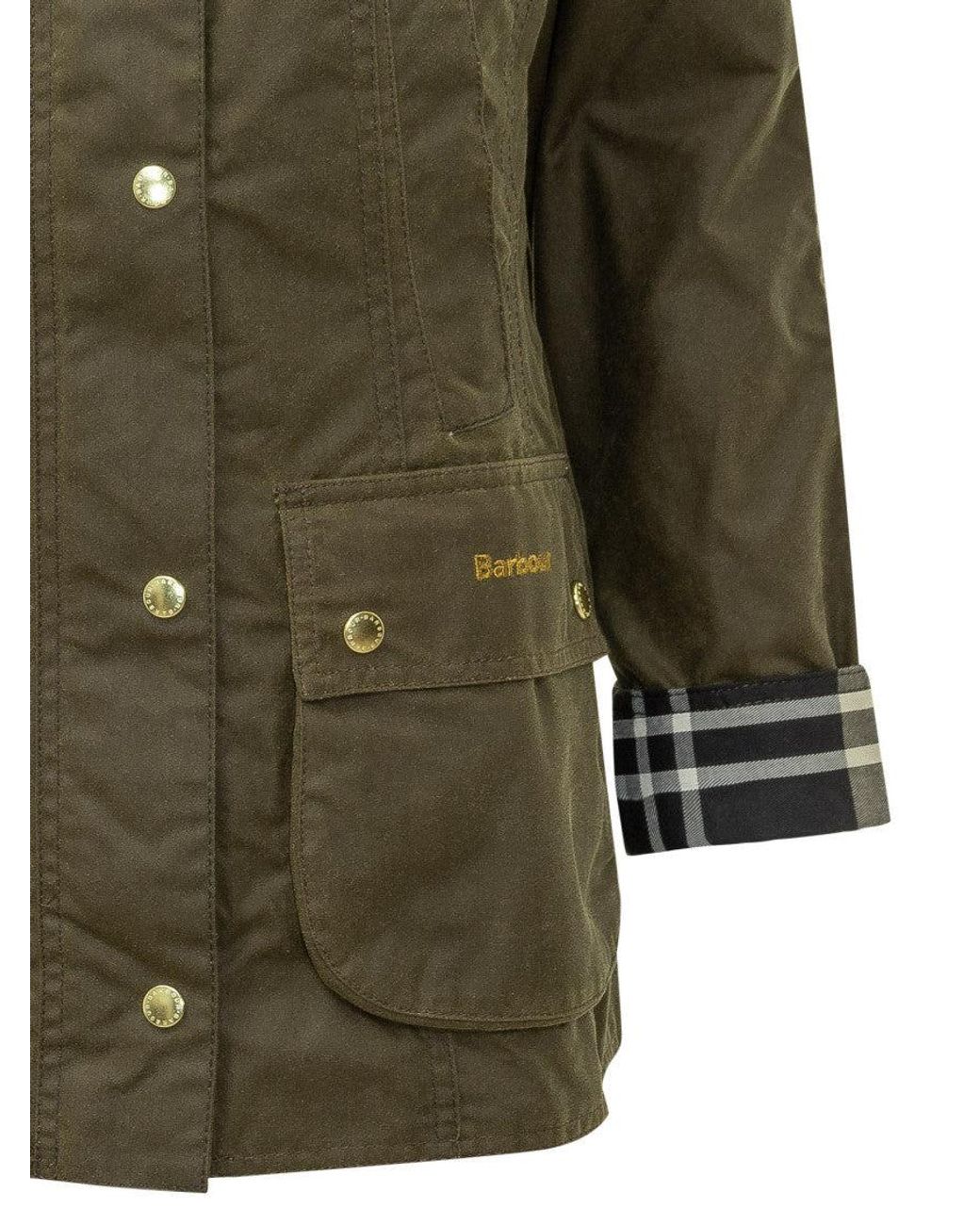 Barbour Green Beadnell Waxed Jacket for men