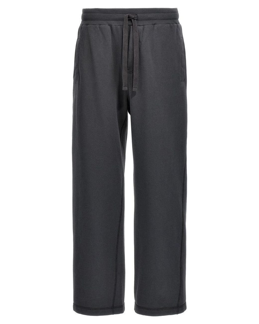 Dolce & Gabbana Gray Cotton Joggers for men