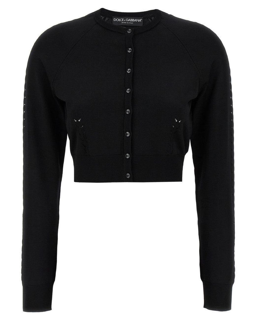 Dolce & Gabbana Black Viscose Cardigan