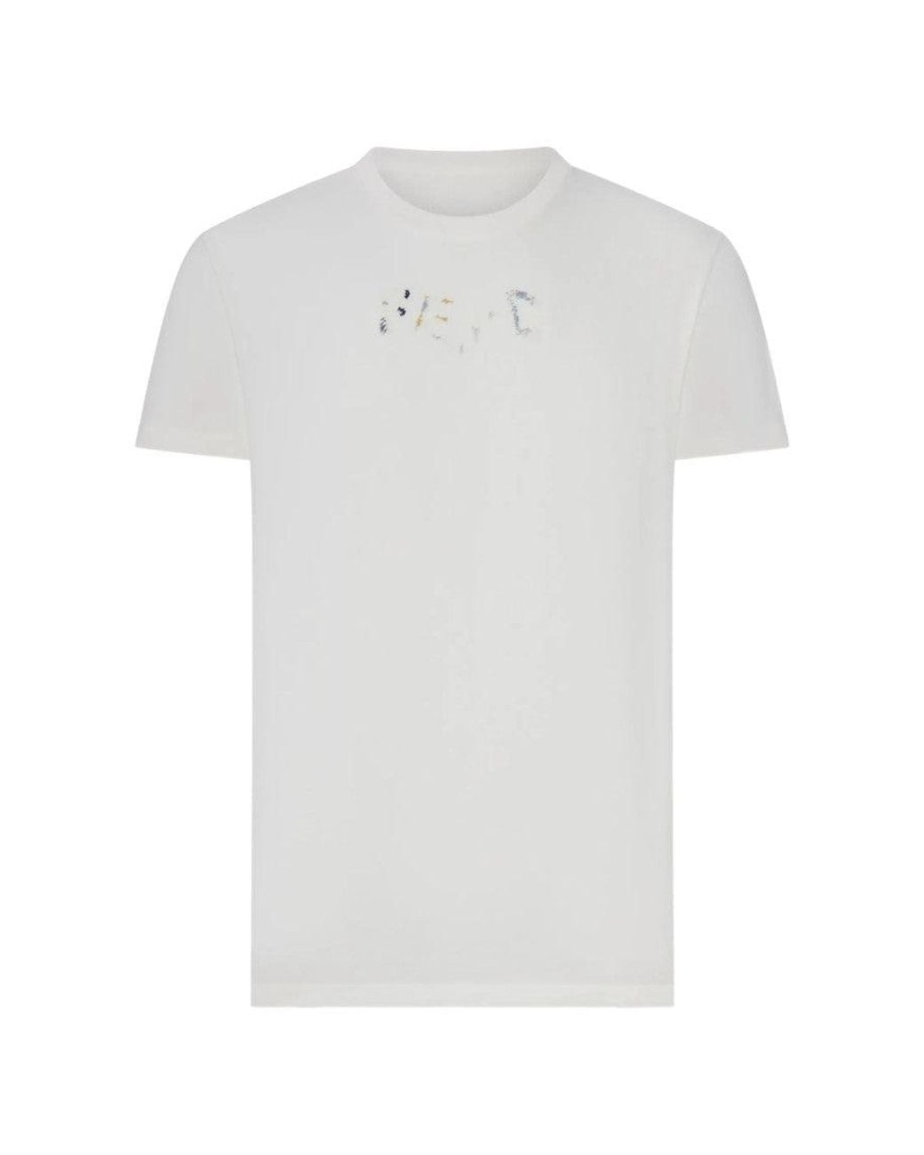 Fendi White Crew Neck T-Shirt for men