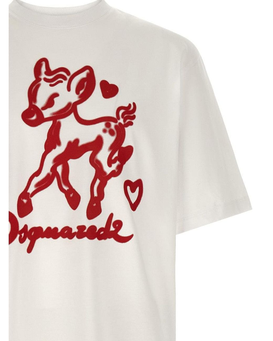 DSquared² White Crew Neck T-Shirt for men