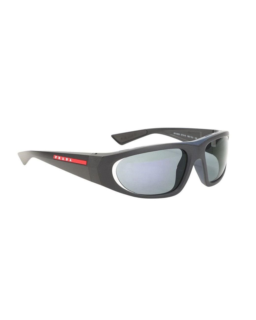 Prada White Wraparound Sunglasses for men