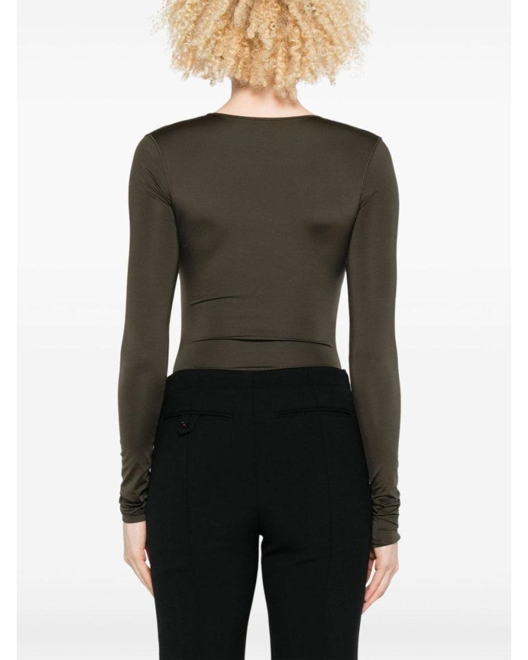 DIESEL Green Long-Sleeve Bodysuit