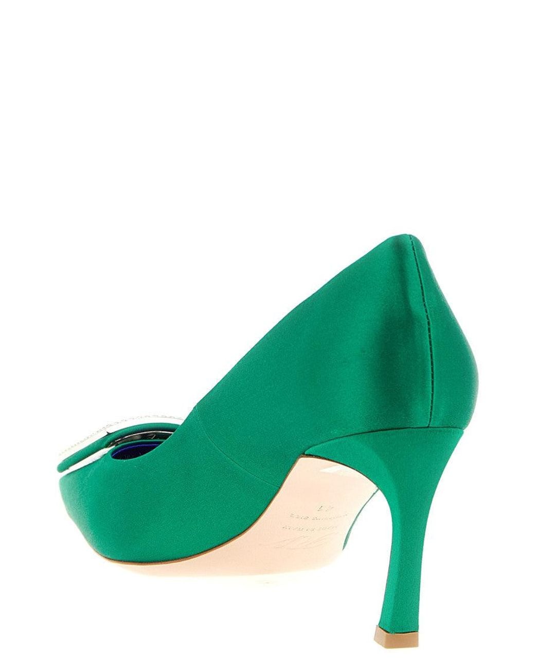 Roger Vivier Green Trompette Pump
