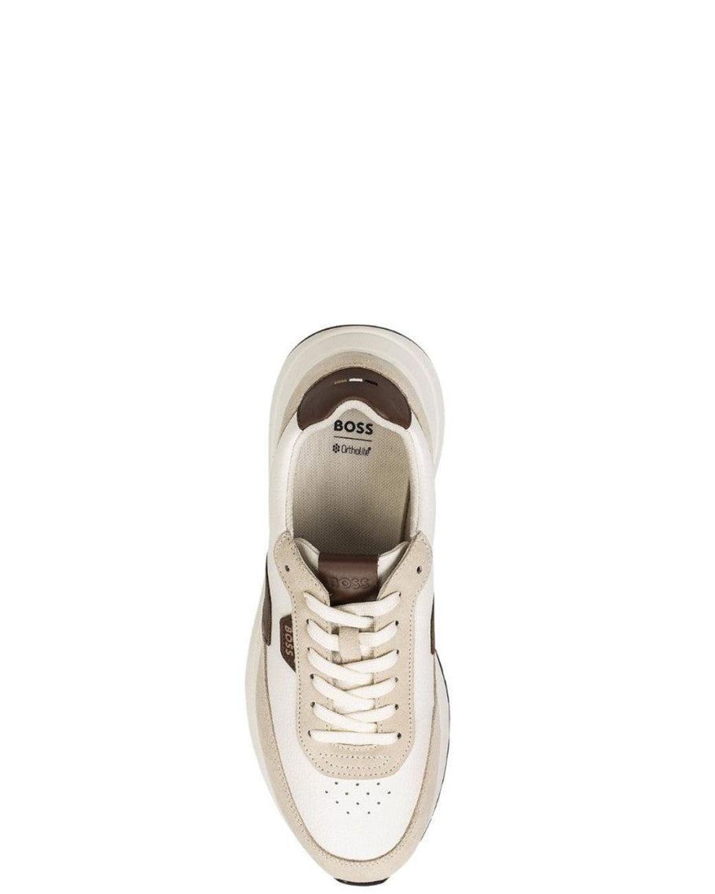 Boss Natural Color Block Sneakers for men