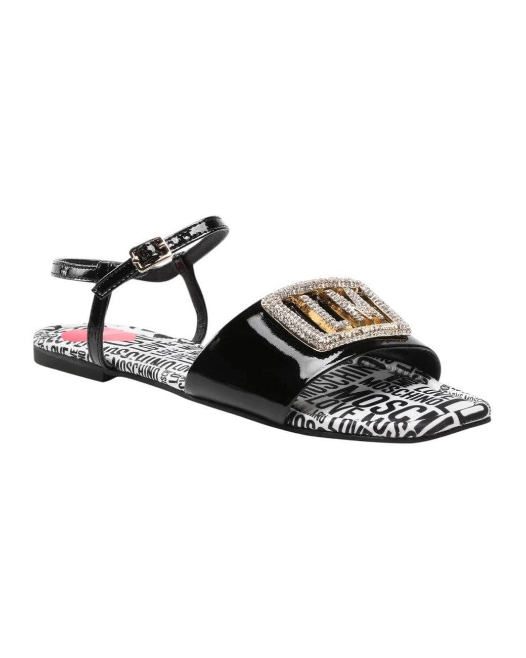Moschino Multicolor Embellished Sandals