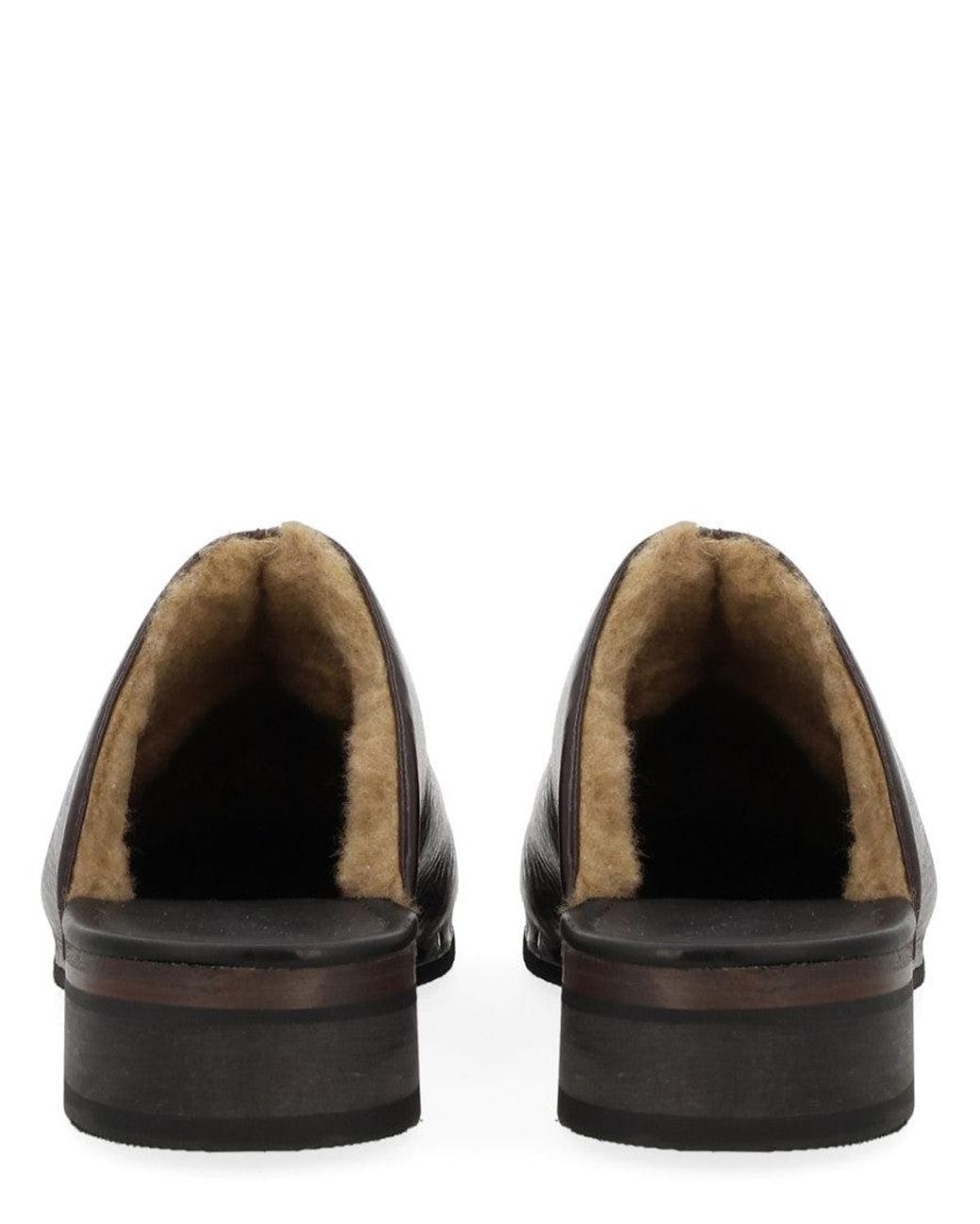 Our Legacy Brown Leather Mules
