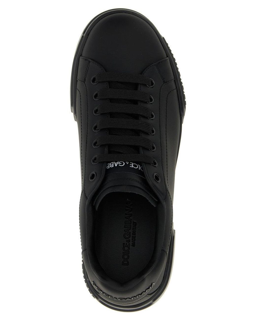 Dolce & Gabbana Black Dolce & Gabbana Portofino Sneakers for men