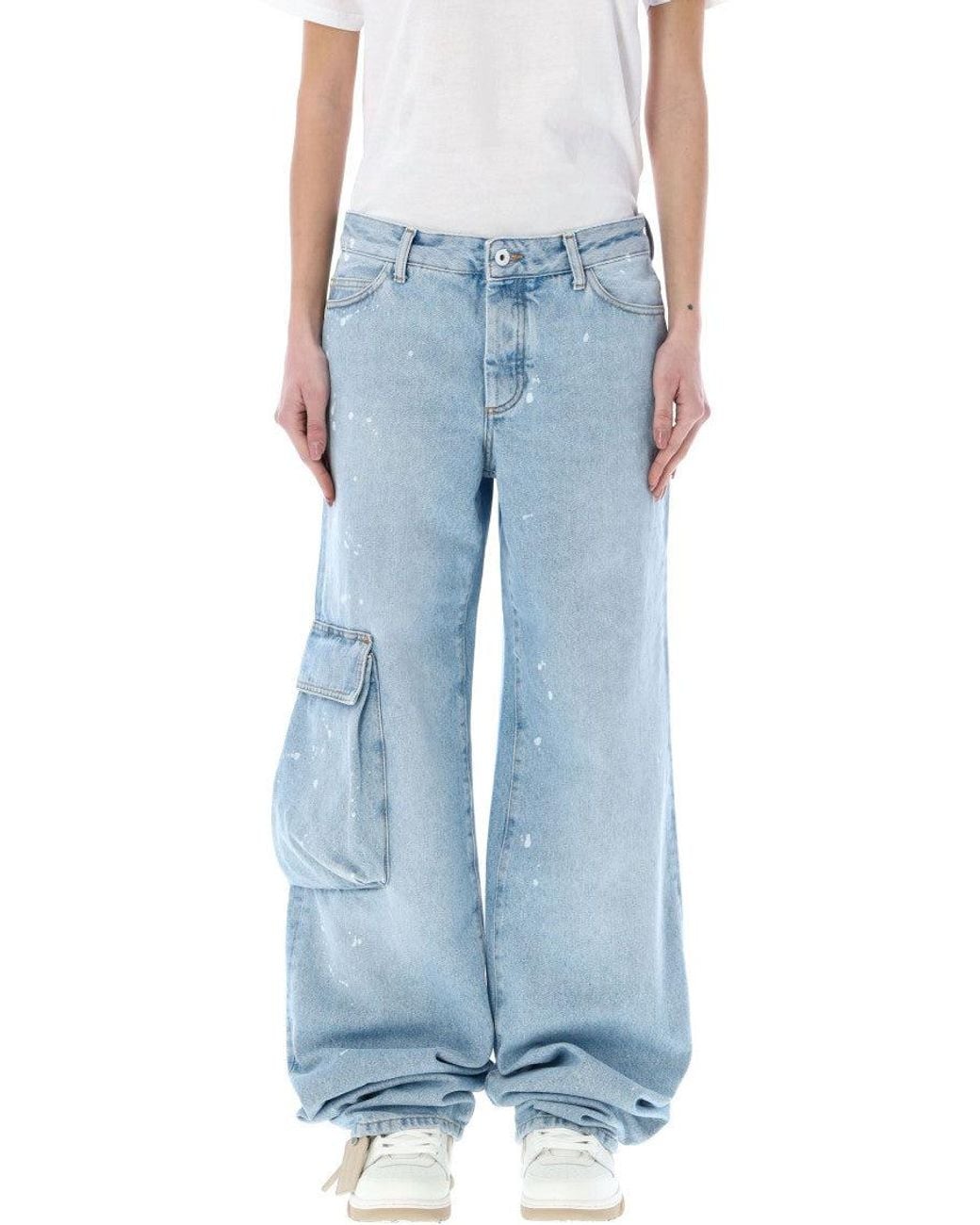 Off-White c/o Virgil Abloh Blue Toybox Denim Cargo