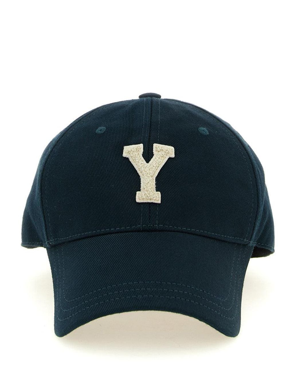 Saint Laurent Blue Dark Logo Baseball Cap for men