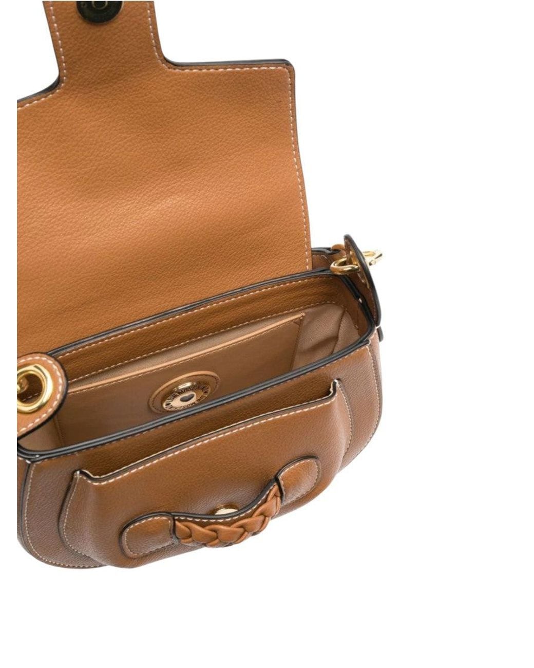 Love Moschino Brown Logo Small Shoulder Bag