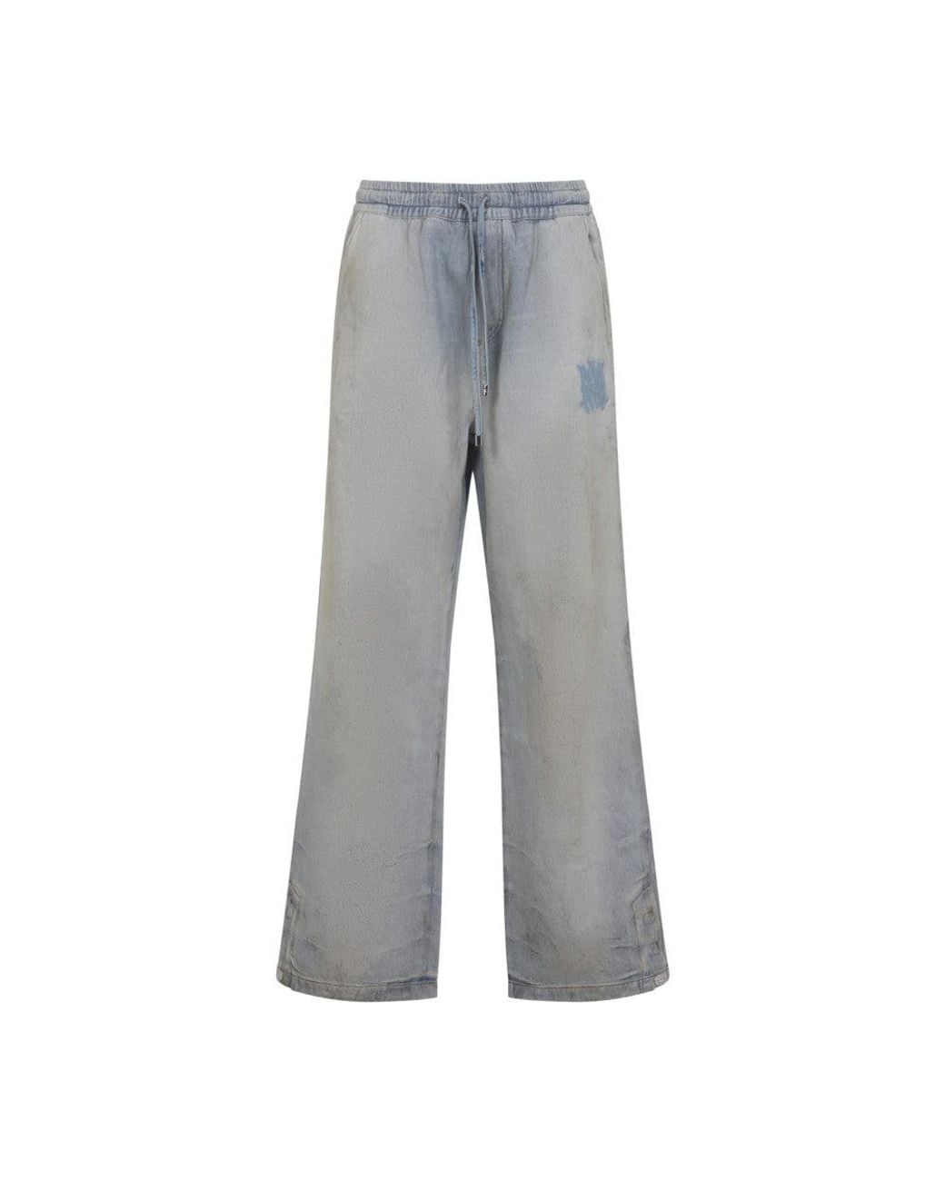 Amiri Gray Light Logo Jeans for men