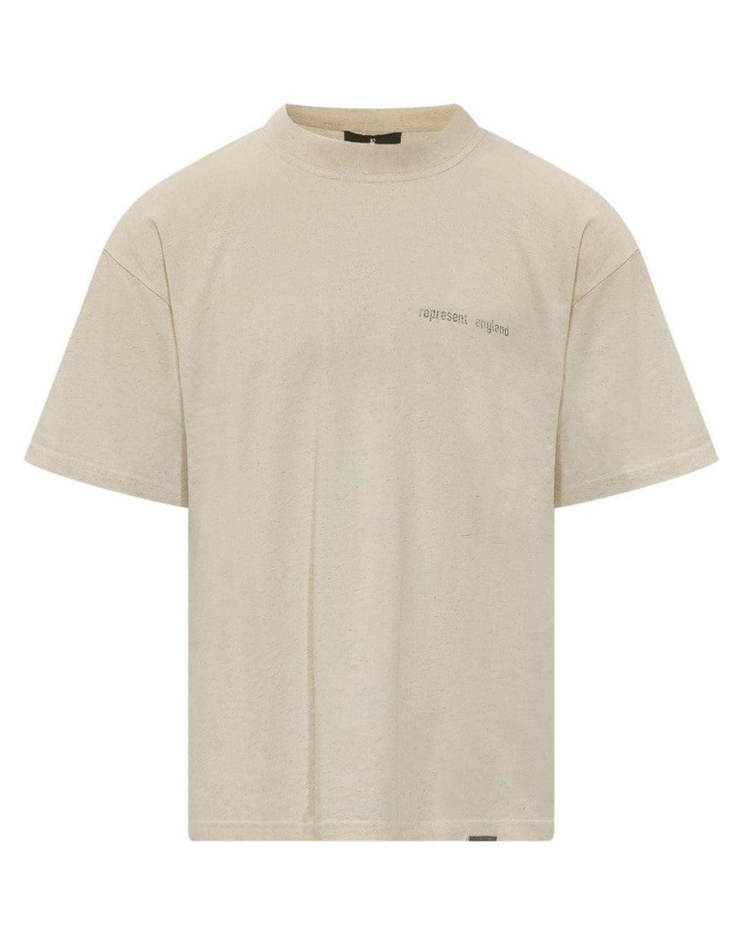 Represent White Off Logo T-Shirt for men