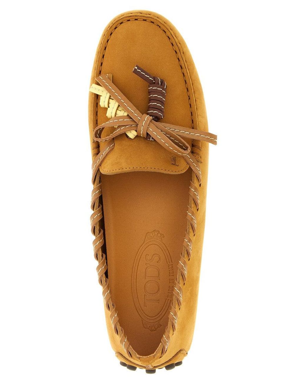 Tod's Brown Solid Loafers