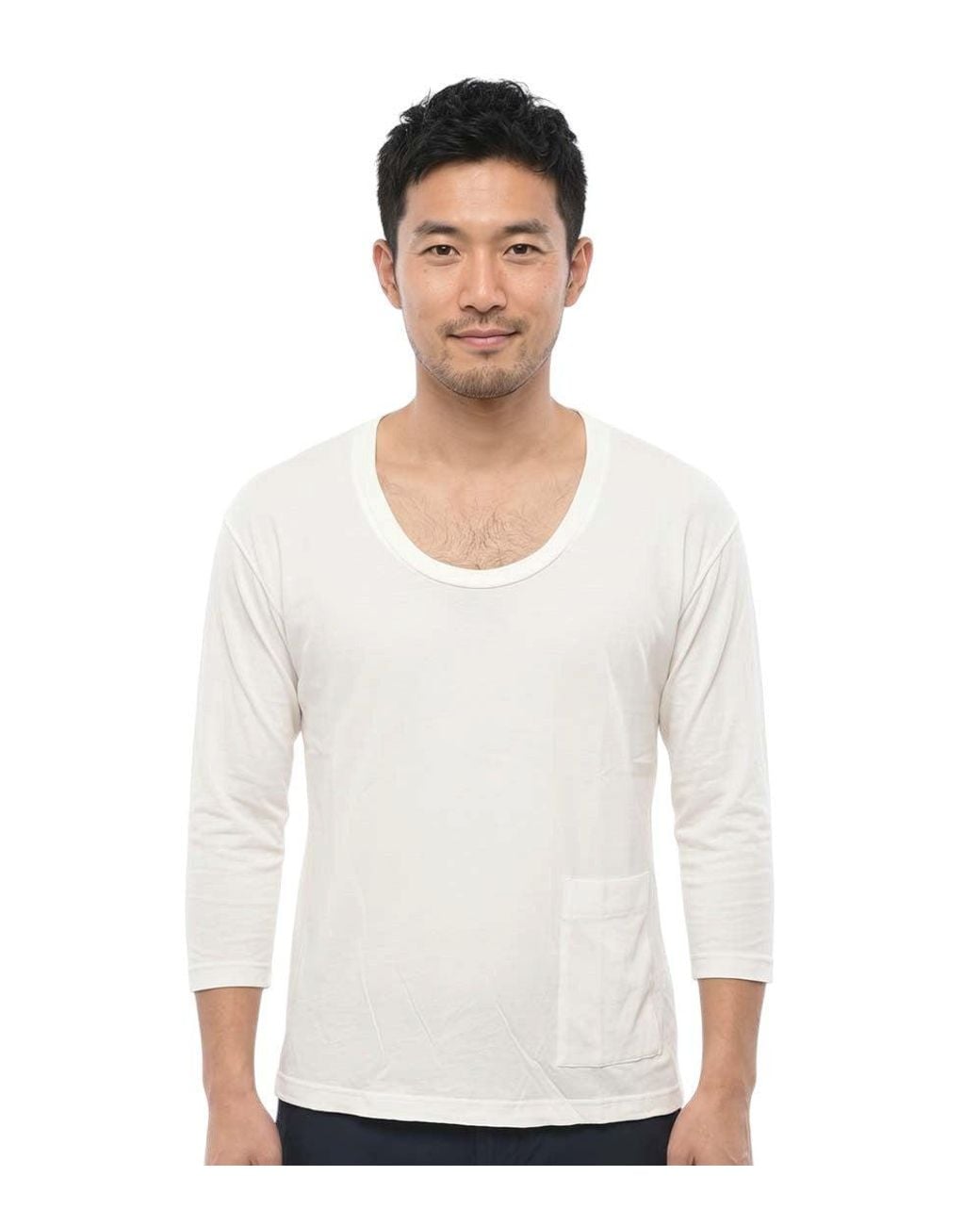 Undercover White Scoop Neck T-Shirt for men
