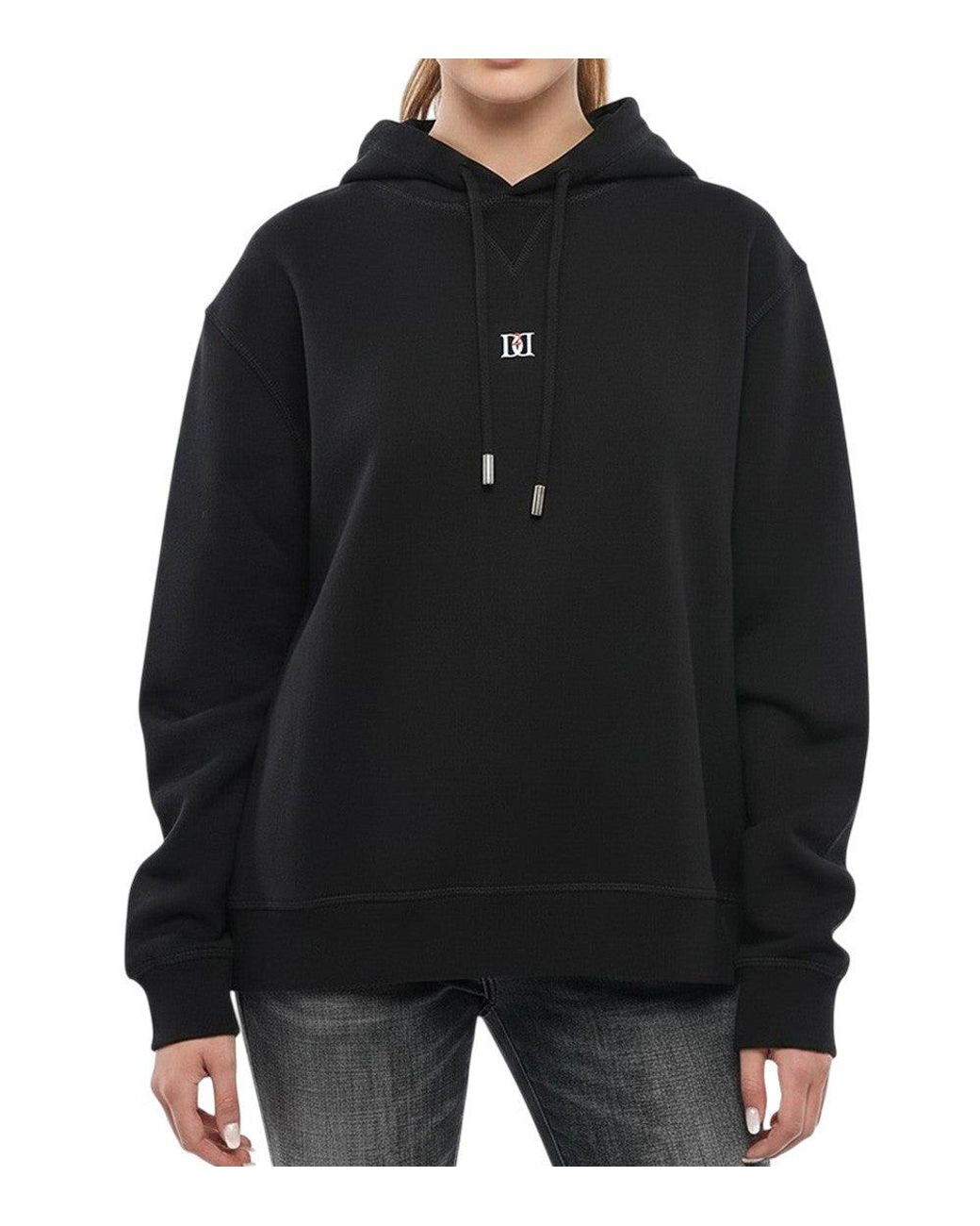 DSquared² Black Logo Hood Sweatshirt