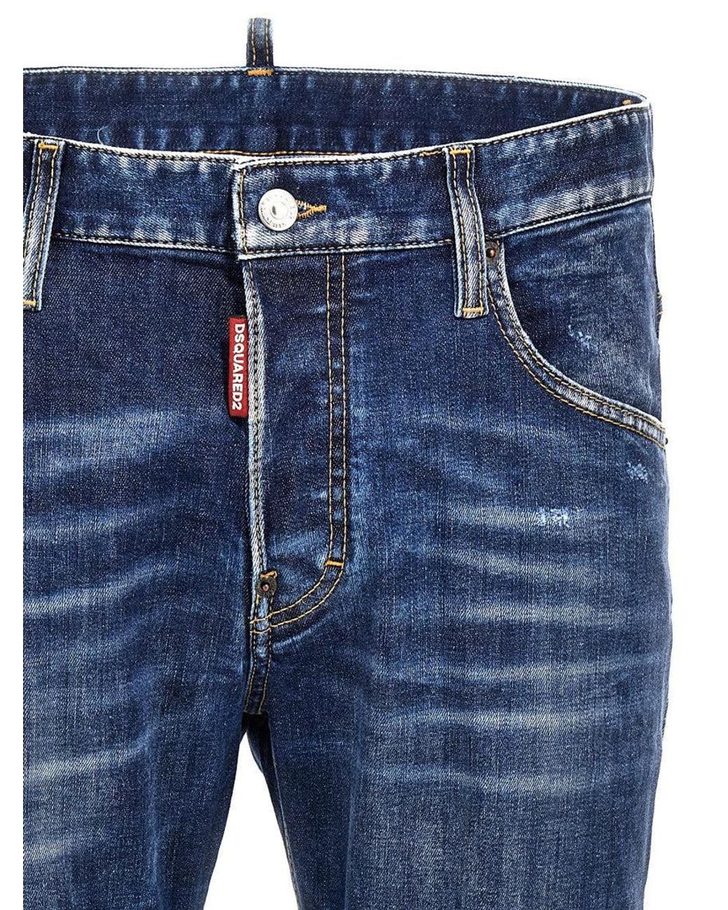 DSquared² Blue Mid Rise Jeans for men