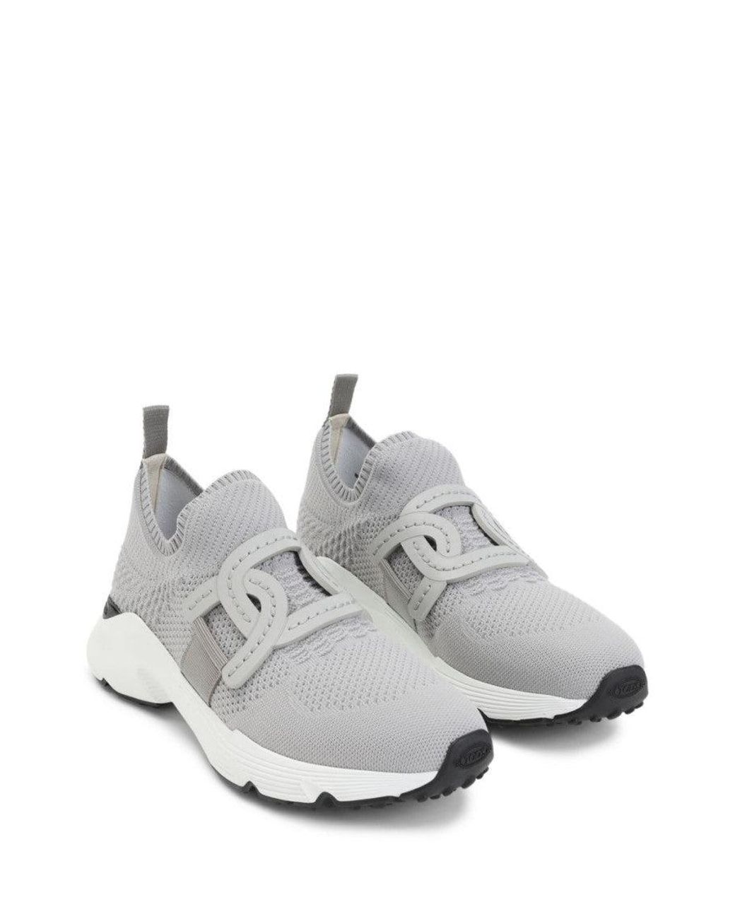 Tod's White Knitted Sneakers