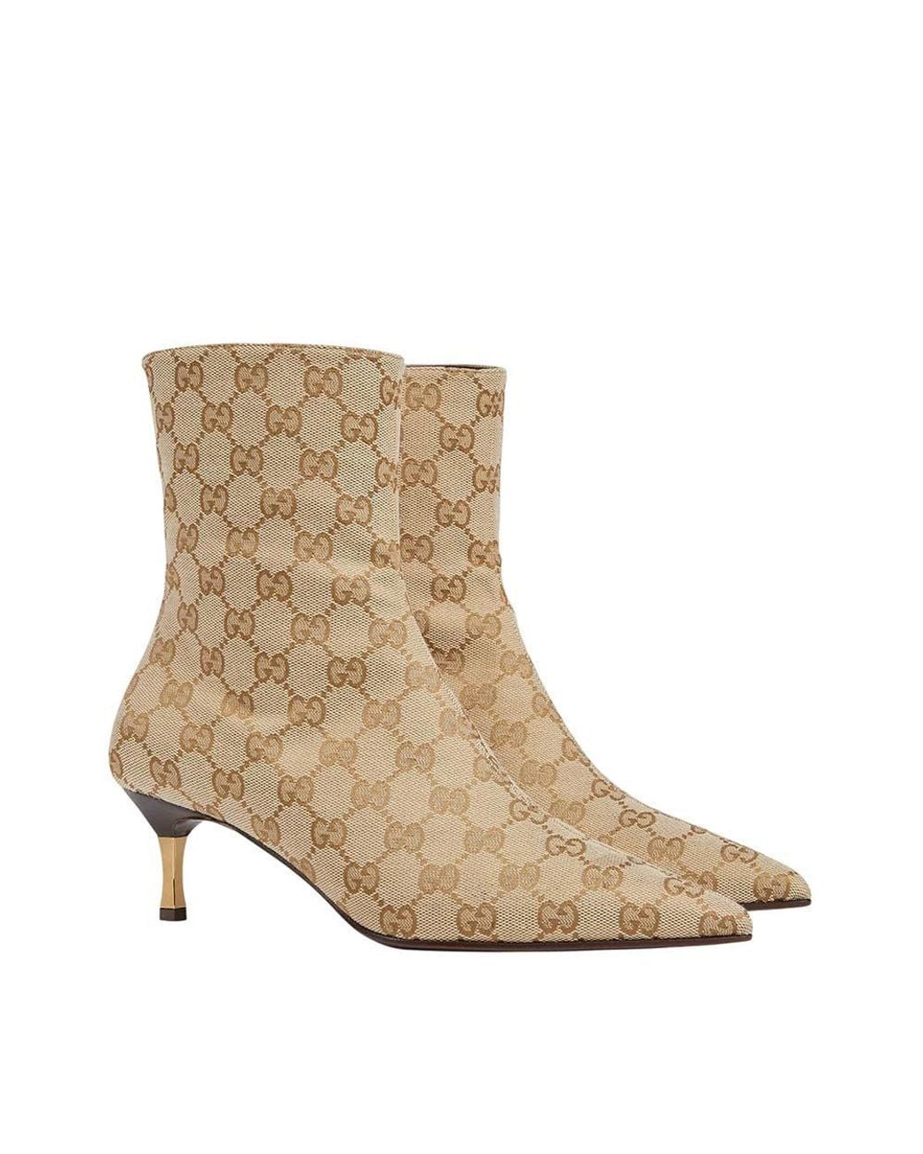Gucci Natural Logo Bombshell Ankle Boots