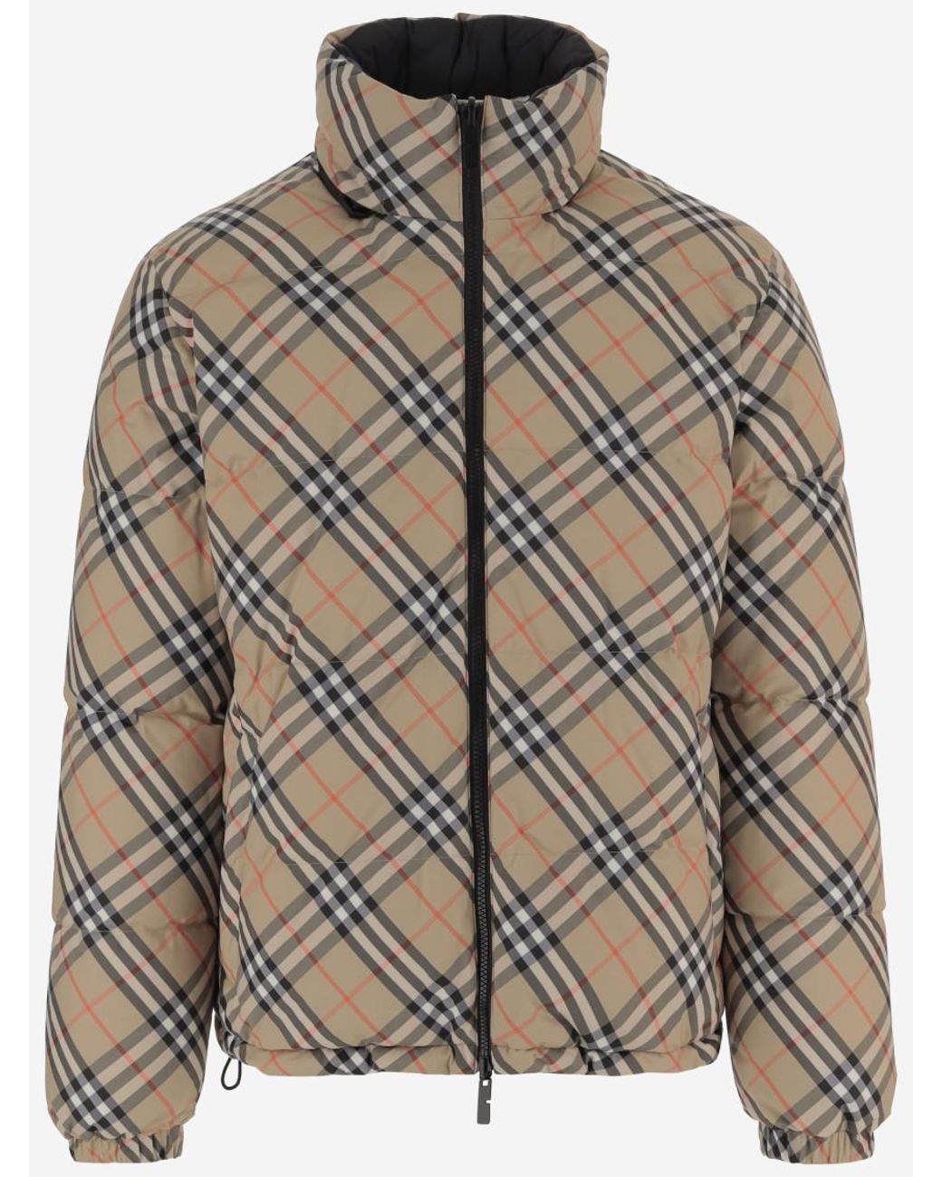 Burberry Brown Check Pattern Jacket for men
