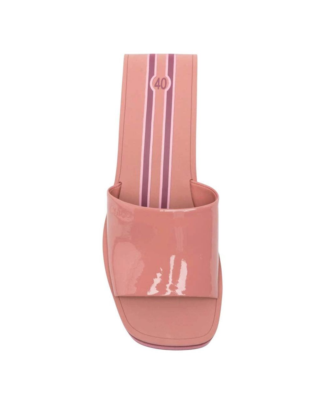 Chloé Red Stripes Wedges