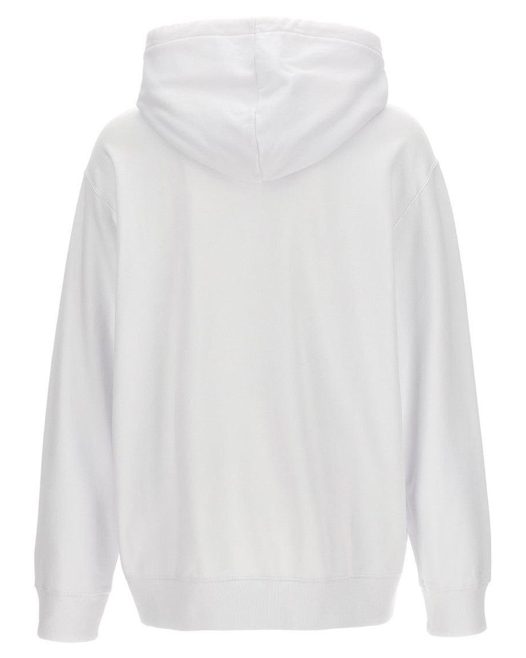 Lanvin White Logo Oversized Hoodie for men