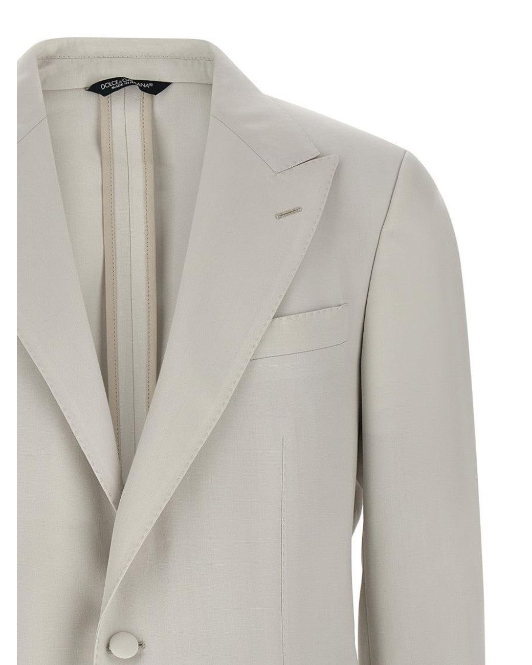 Dolce & Gabbana Gray Dolce & Gabbana 'Taormina' Blazer for men