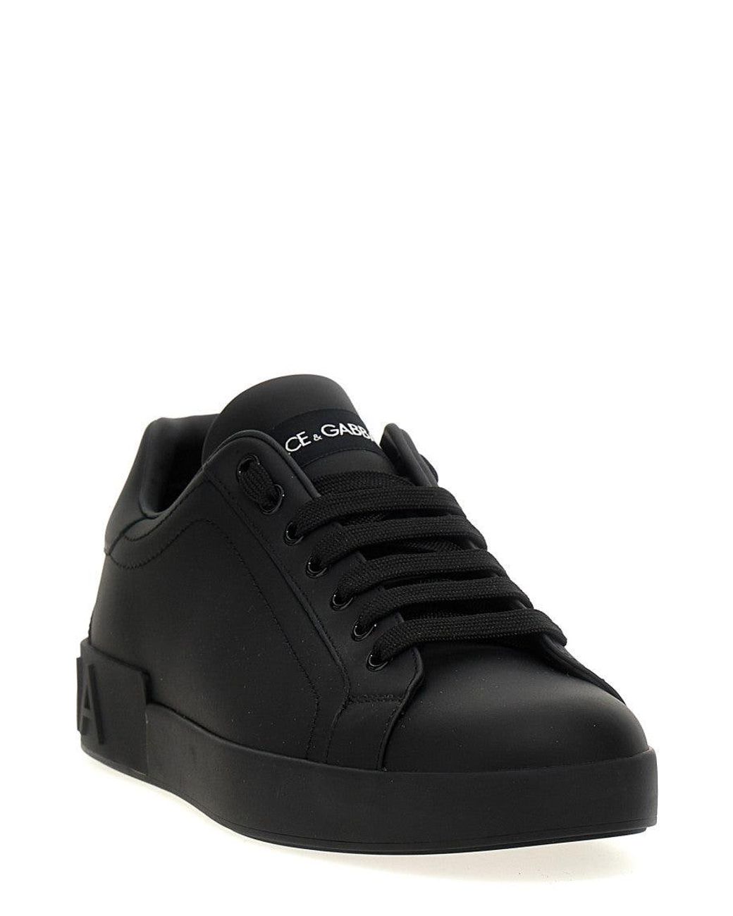Dolce & Gabbana Black Dolce & Gabbana Portofino Sneaker for men
