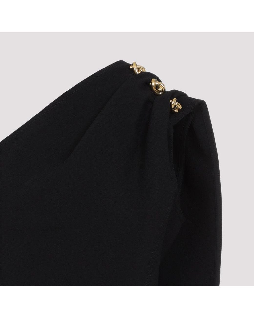 Bottega Veneta Black Asymmetrical Top