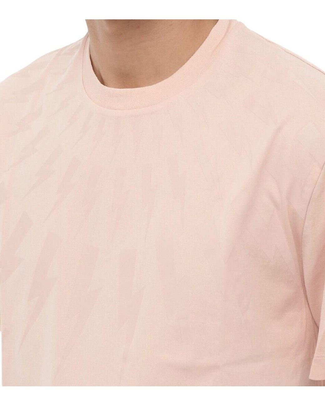 Neil Barrett Pink Crew Neck T-Shirt for men