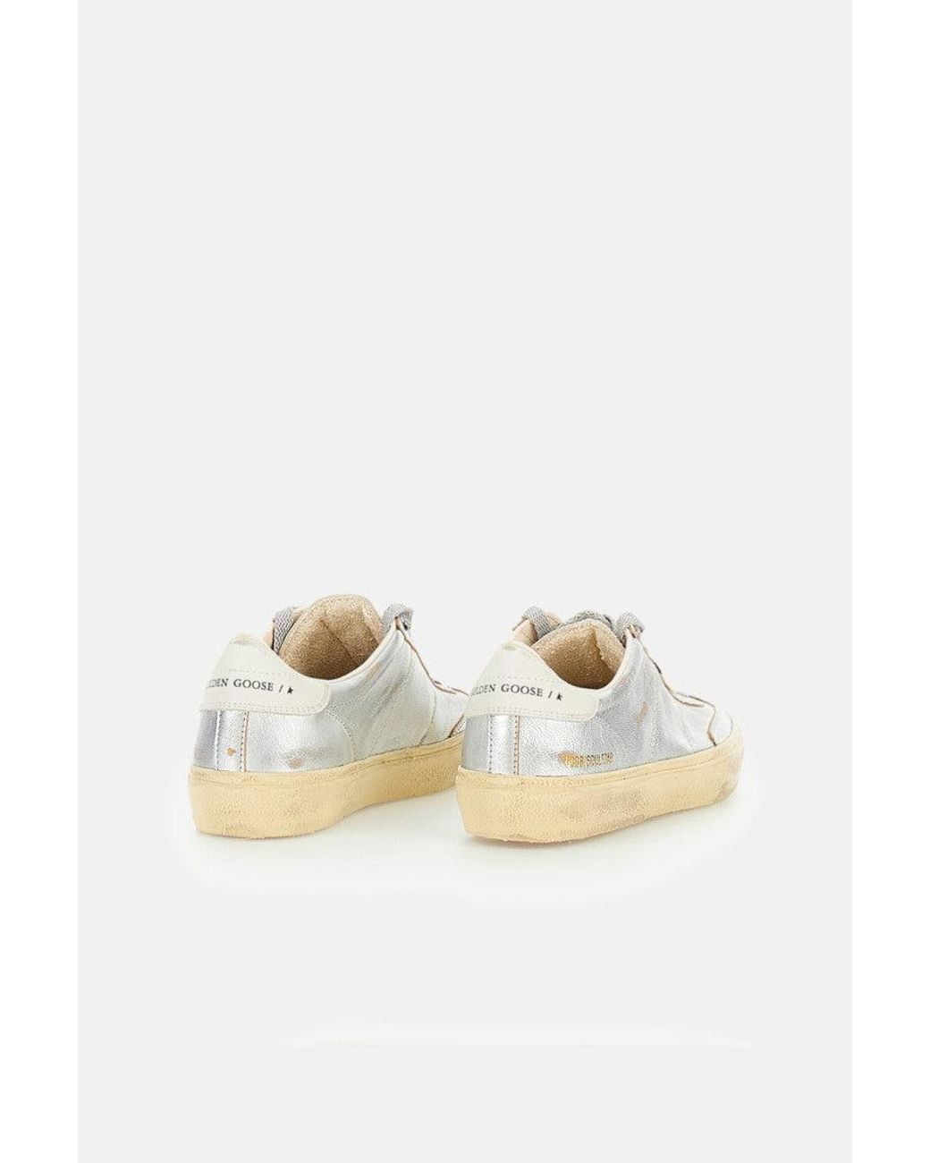 Golden Goose Deluxe Brand Metallic Lace Up Sneakers