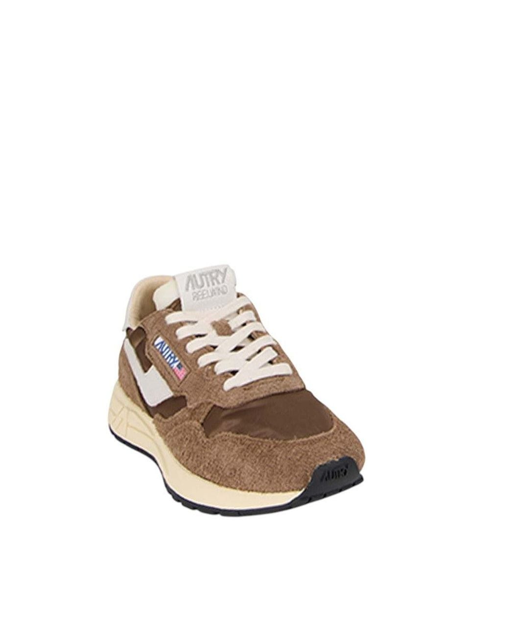 Autry Brown Windspin Low Sneakers