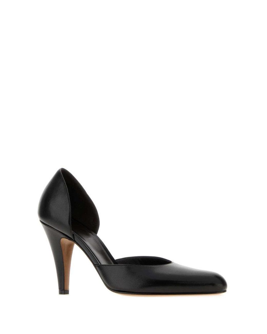 The Row Black Slip On Pumps