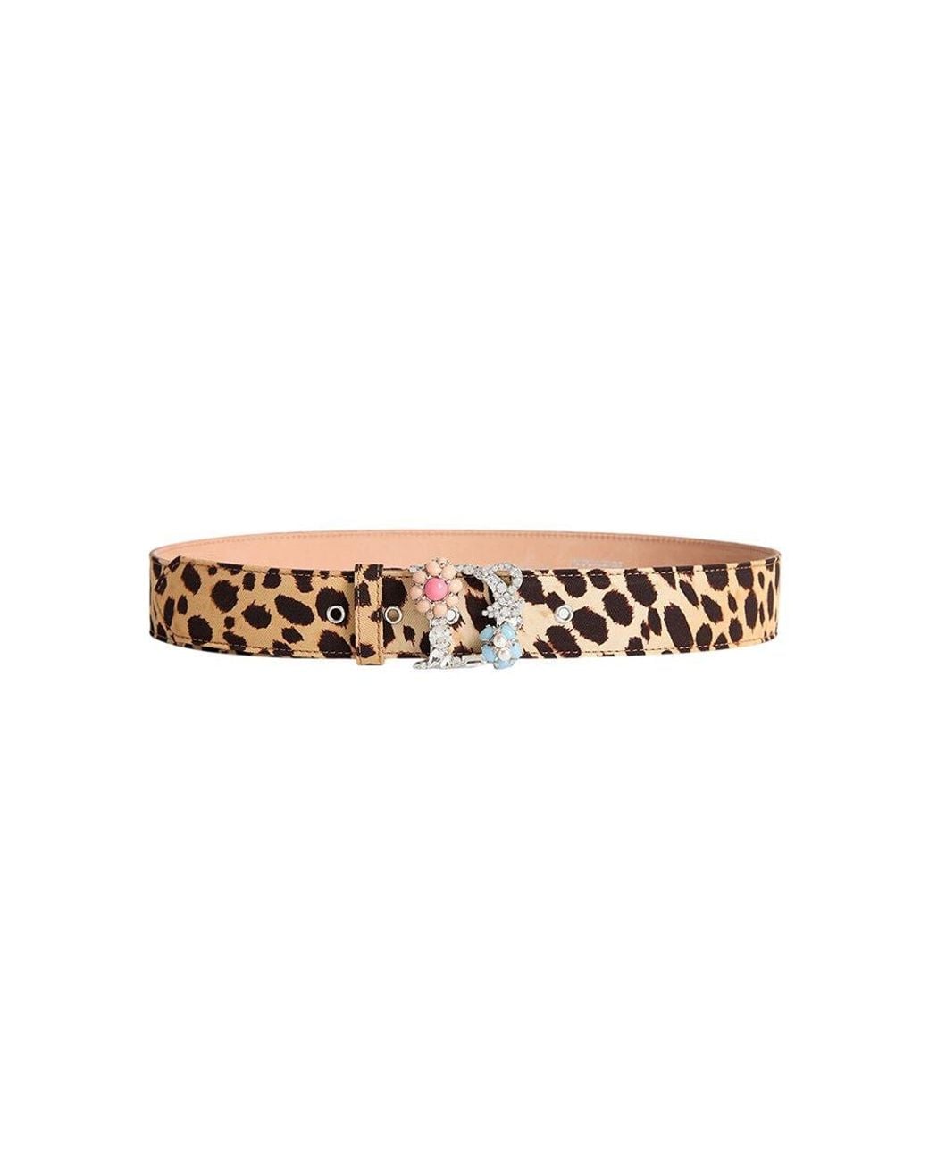 DSquared² Metallic Animal Print Casual Belt