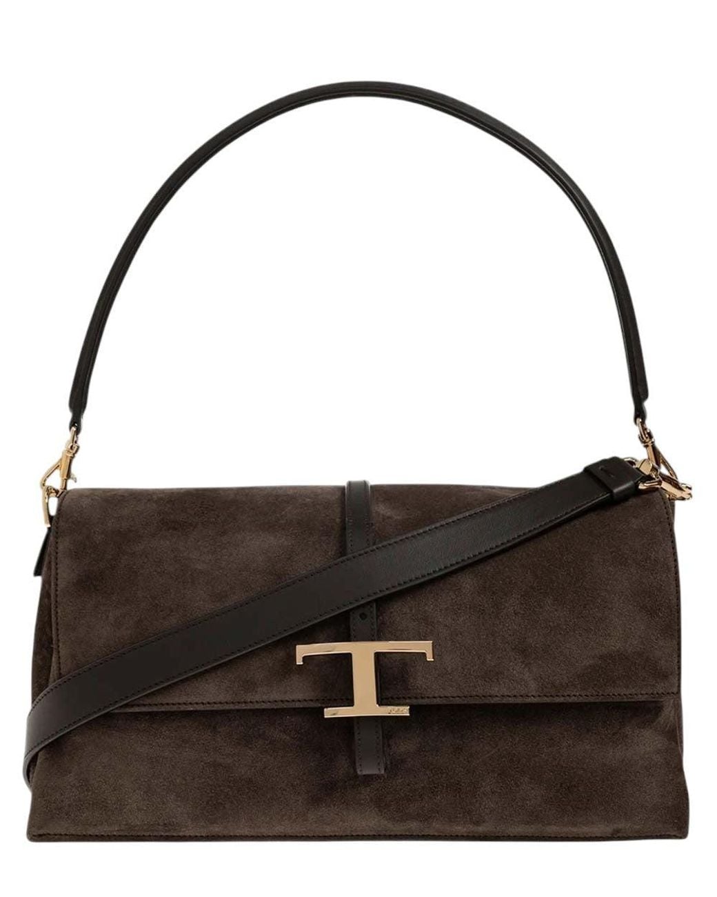 Tod's Black T Timeless Large Shoulder Bag